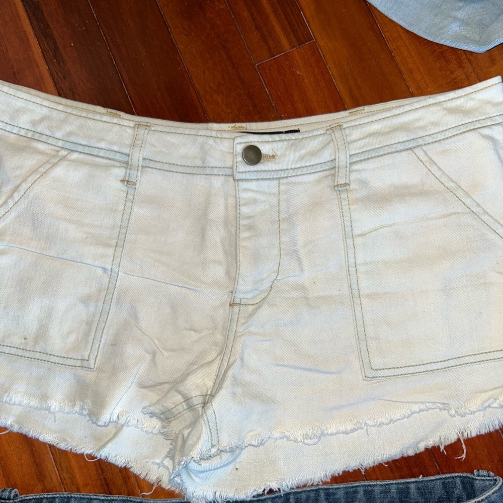 Junior Roxy women Denim Shorts - Blue - Picture 6 of 8